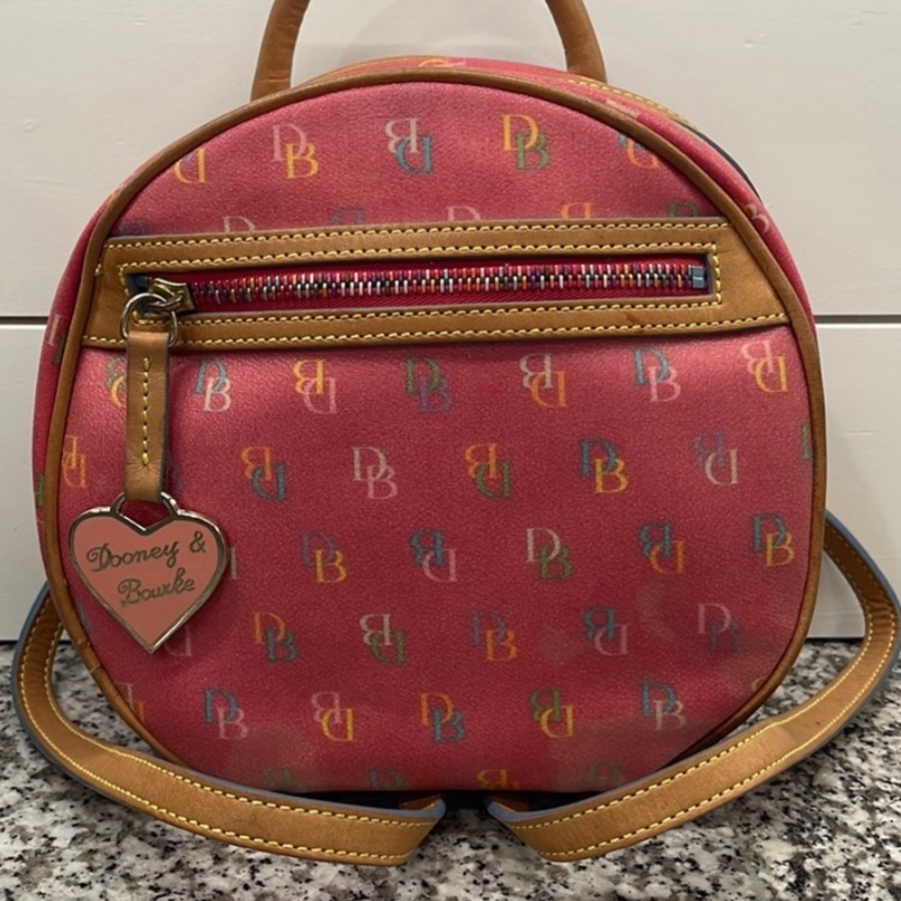 Dooney & Bourke Pink Signature Mini Backpack